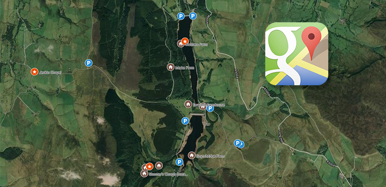 Goyt Valley Google map