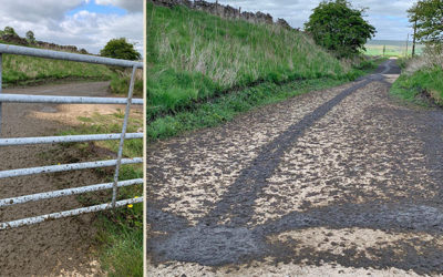 Muck-spreading at Burbage