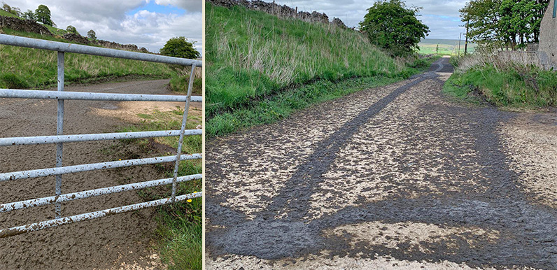 Muck-spreading at Burbage