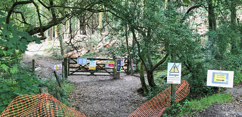 Fernilee footpath closed