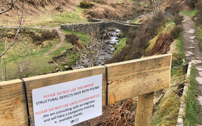 Packhorse bridge closed