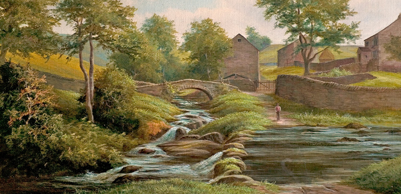 Goyt’s Bridge painting