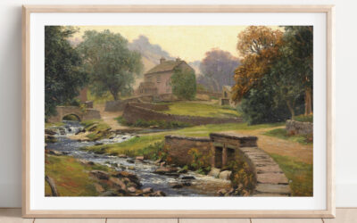 Goyt’s Bridge in oils