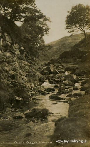 The River Goyt at Goytsclough. c.1910