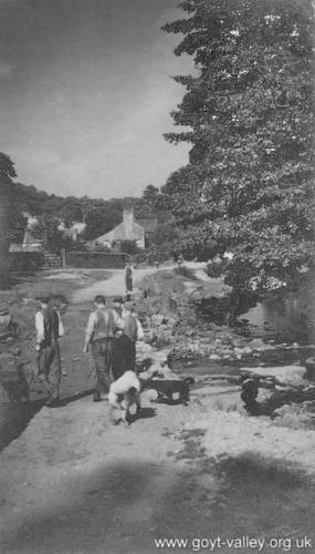 The stepping stones. c.1920.