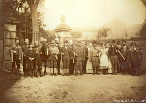 Estate workers. c.1880