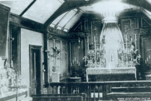 Errwood Hall Chapel. c.1920. Gerald Hancock Collection.