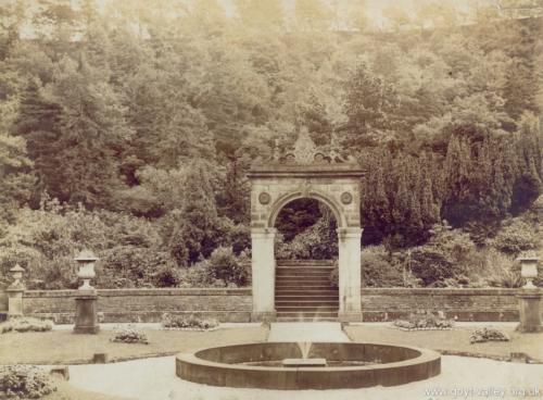 Errwood Hall gardens. c.1900.