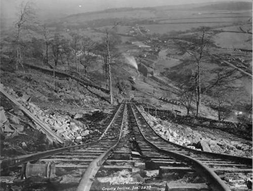 Gravity incline at Issue Tor Quarry