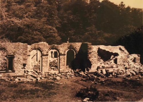 Errwood Hall ruins c.1961