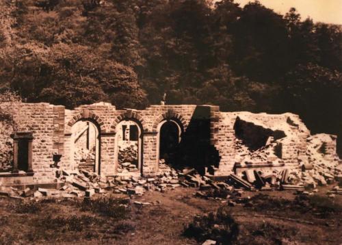 Errwood Hall ruins c.1961