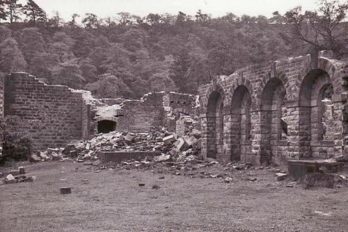 Errwood Hall ruins c.1959